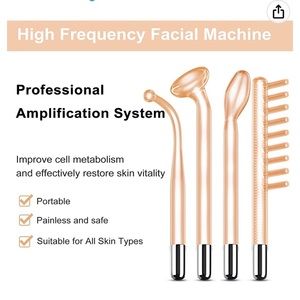 High Frequency Facial Machine - High Frequency Facial Wand, Device for Skin Care